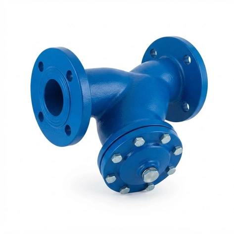 Фильтр сетчатый фланцевый ФСФ чугунный с нержавеющей сеткой и сливной пробкой Ду-20 Ру-10-16
